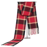 Men's Casual Plaid Artificial Cashmere Scarf - Minihomy