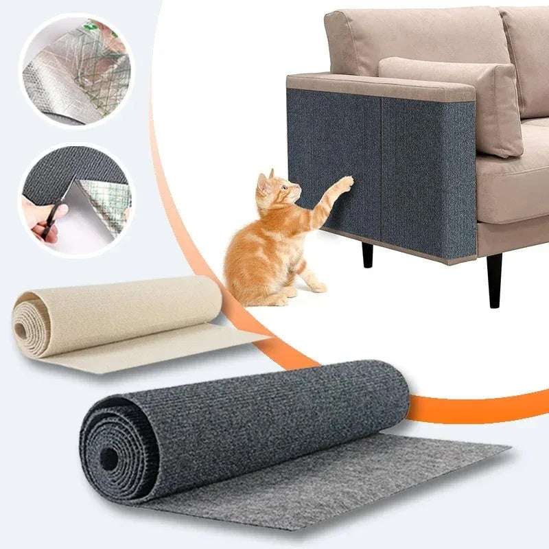 Cat Scratching Post - Self-Adhesive Sofa Protector for Paws & Furniture - Minihomy