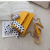 Popular Bags Handbags Small Trendy Fashion Messenger Bag Chain Shoulder Texture Handbag - Minihomy