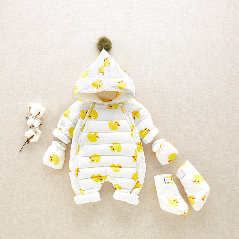 Baby winter white down jacket - Minihomy