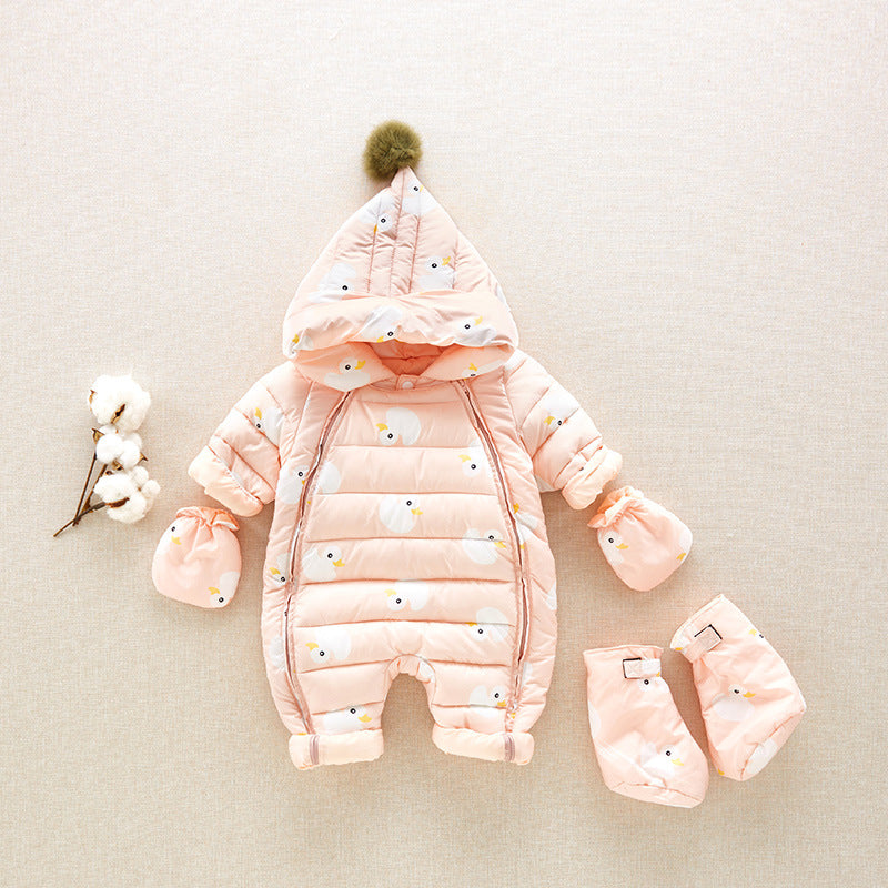 Baby winter white down jacket - Minihomy