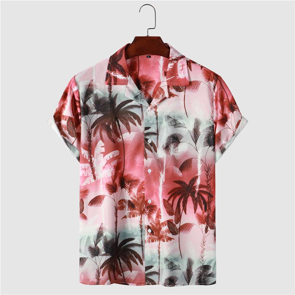 Men's Summer Wear Holiday Style Print Shirt - Minihomy