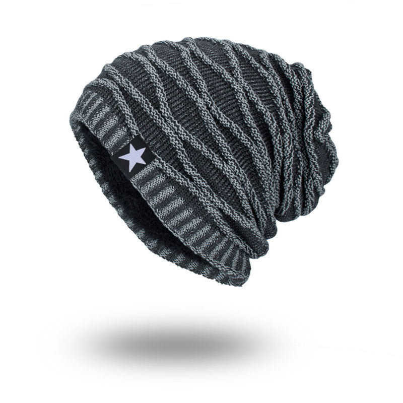 Five-Star Men's Knitted Hat - Minihomy