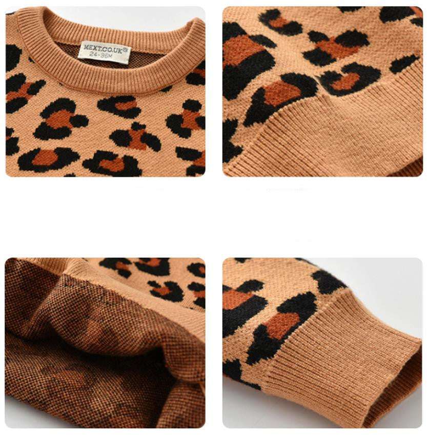 Jumper Leopard Sweater For Kids - Minihomy