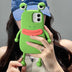 Funny Silicone 3D Frog Phone Case Cartoon Cute Shockproof Bumper Cover - Minihomy