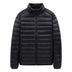 Men's Down Jacket Solid Color Stand Collar Light - Minihomy