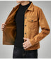 Men's Casual Suede Brushed Fabric Youth British Style Jacket - Minihomy