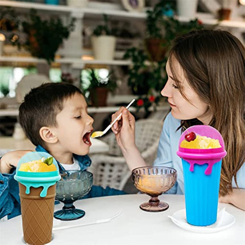 500ml Large Capacity Slushy Cup - Quick-Frozen Smoothies - Summer Refreshment for Kids and Adults - Minihomy