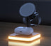 3-in-1 Magnetic Wireless Charger with Night Light & Phone Holder - Minihomy