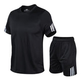 Men Sports Suit Track Suit Running Suit Gym Two Piece Quick Drying Clothes - Minihomy