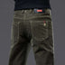 Mens Autumn Outer Wear Plus Velvet Straight Trousers - Minihomy