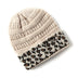 Beanie Women's Warm Leopard Print Knitted Hat Winter - Minihomy