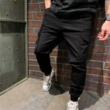 Mens Sports Pants With Pockets Casual Cargo Trousers - Minihomy