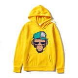 Monkey Printed Men's Hoodie Leisure Warm Sweatshirt - Minihomy