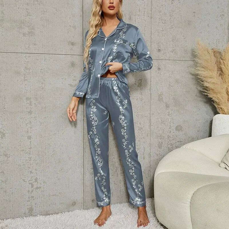 Pajama Set Long Sleeved Women - Minihomy