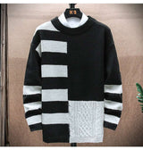 Men Casual Round Neck Long-sleeved Sweater - Minihomy