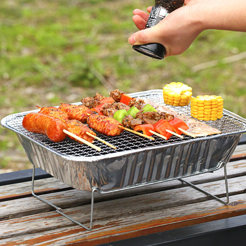 Household Portable Barbecue Grill Small BBQ Charcoal Grill Barbecue Stove - Minihomy