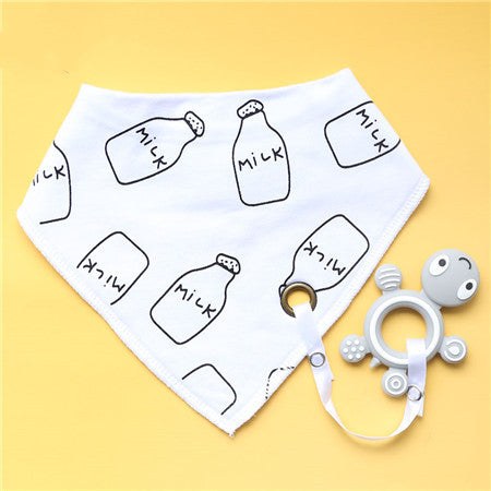 Cotton Bibs Burp Silicone Bib - Minihomy