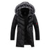 Men's Thick Fleece Winter Jacket Hooded Warm Cotton Parka - Minihomy