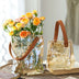 Light Luxury Handbag Glass Vase Aquaculture Decoration - Minihomy