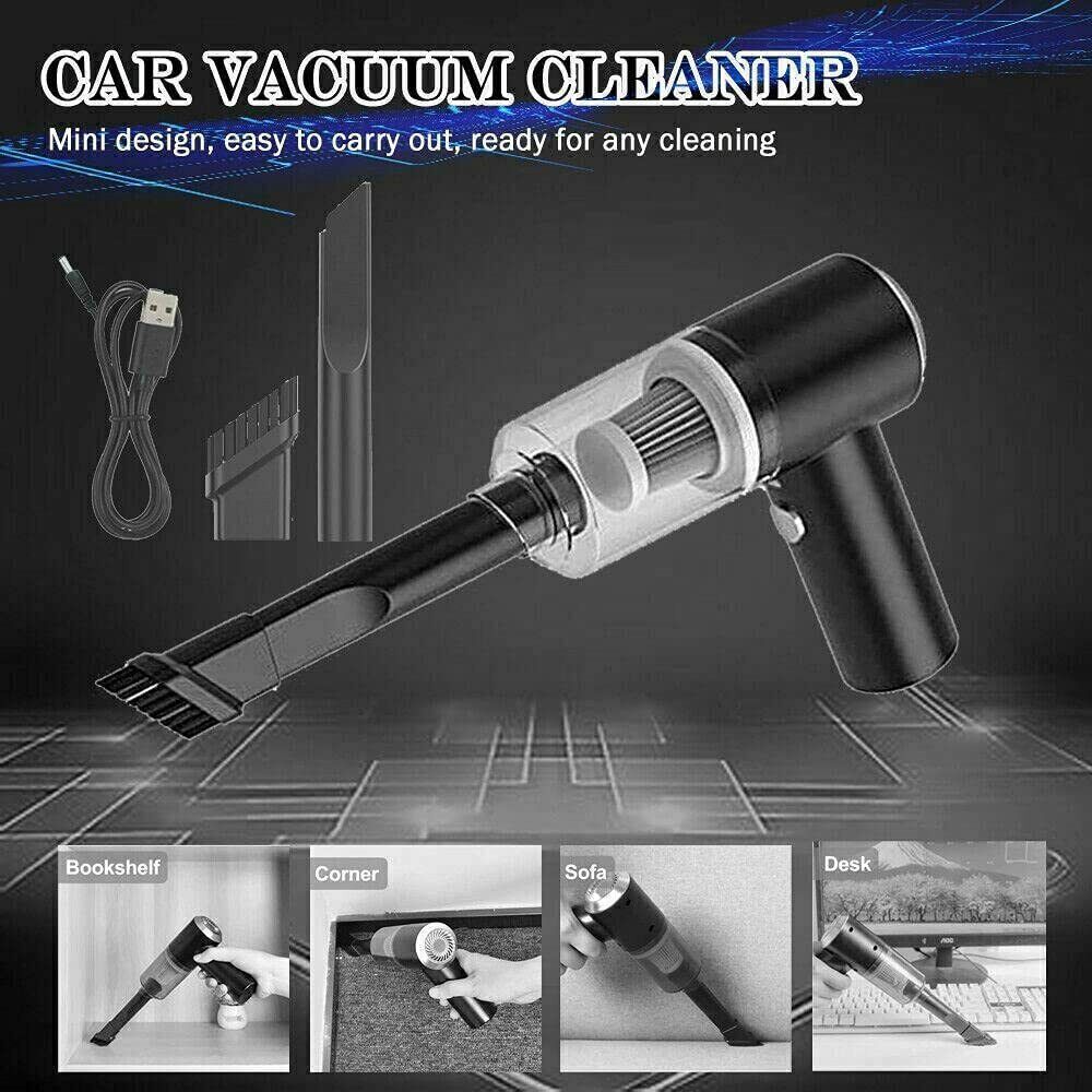 Portable Car Vacuum Cleaner Handheld Vacuum High Power Cordless - Minihomy