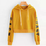 Crop pullover top sweatshirt women - Minihomy