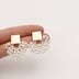 Handmade Pearl Woven Scalloped Pearl Stud Earrings - Minihomy