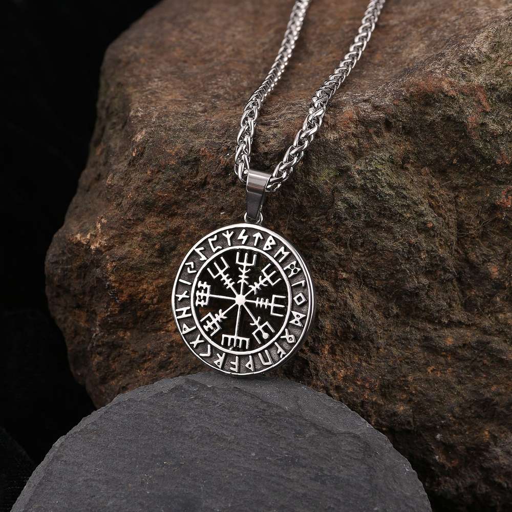 Lun Rune Pendant Necklace Men - Minihomy