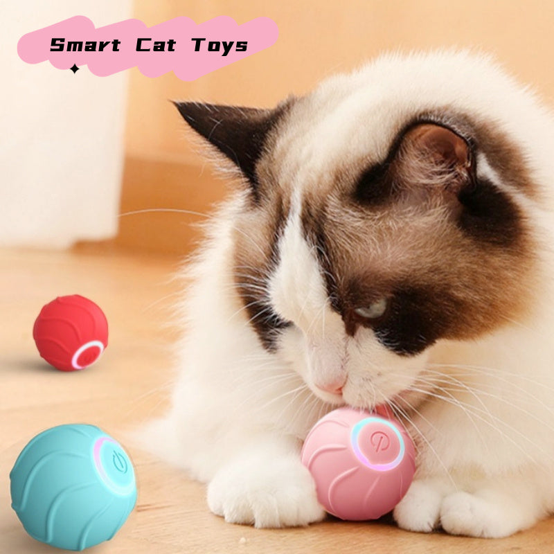 Interactive Cat Toy - Automatic Bouncing Ball, USB Rechargeable, Self-Playing Fun for Kittens - Minihomy