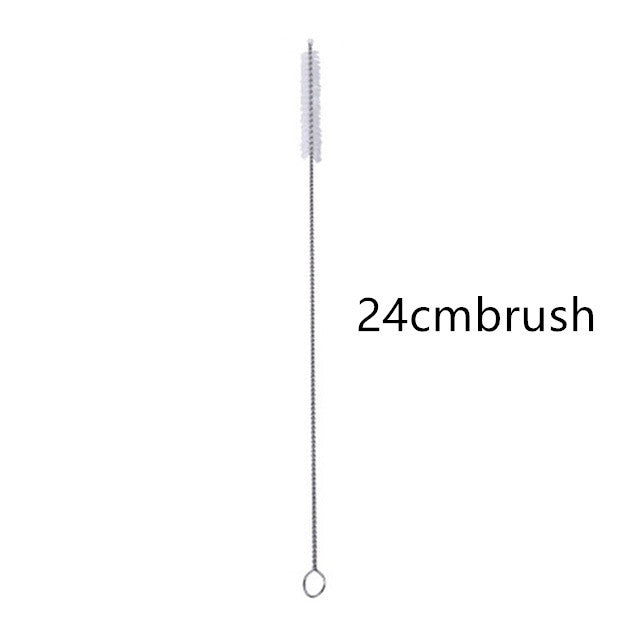 Drinking Straw Reusable Metal Straw Set Heart-shaped Bubble Tea Straws - Minihomy