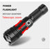 P70 Rechargeable Flashlight with USB Charging for Outdoor Use - Minihomy