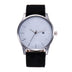 Men watch Fashion Business Large Dial Watch For Men's Matte Belt Simple Quartz Wrist Watch Men clock - Minihomy