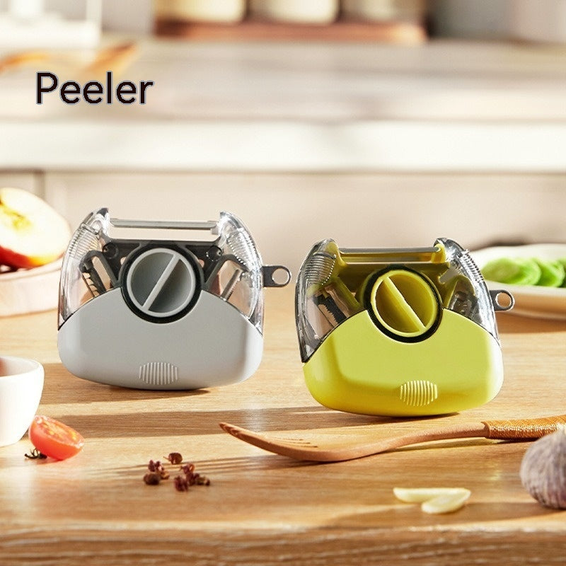 3 In 1 Stainless Steel Peeler Shredder Portable Manual Vegetable Fruit Cutter Multifunctional Scraper Kitchen Tool Kitchen Gadgets - Minihomy