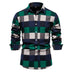 Men's Plaid Long Sleeve Shirt Top - Minihomy