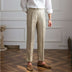 Men's Linen Straight Leg Pants High Waist Trousers Light Casual - Minihomy