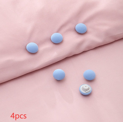 Mushroom Quilt Holder Macaron Non-Slip BedSheet Clips Quilt Clip One-Click To Unlock Sheets Non-Slip Fixing Clip Shelf Plate - Minihomy