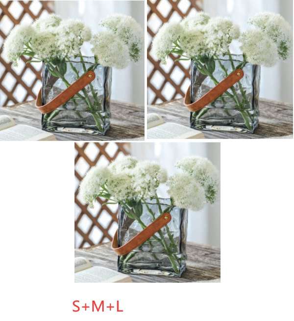 Light Luxury Handbag Glass Vase Aquaculture Decoration - Minihomy