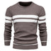 Men's  Casual Striped Sweater - Minihomy