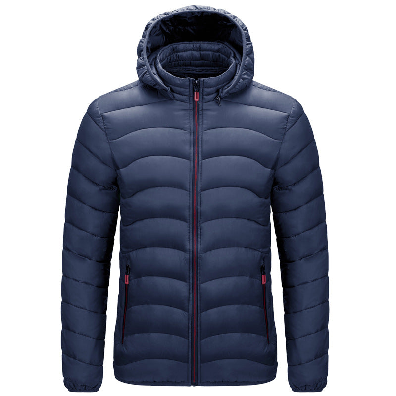 Autumn And Winter Hooded Jacket Men - Minihomy