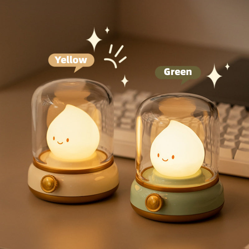 Cute Retro Night Light - Mini USB Rechargeable LED Lamp for Bedroom, Coffee Bar & Home Decor - Minihomy