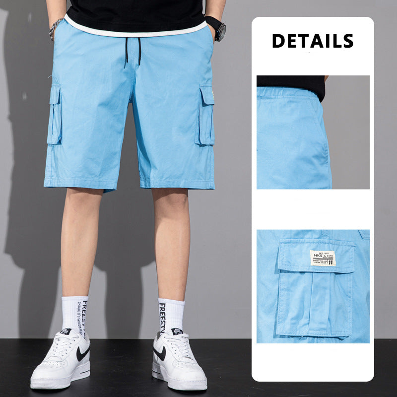 Casual Drawstring Cargo Shorts With Multi Pocket Summer Outdoor Men's Beach Pants: Your Essential Summer Companion - Minihomy