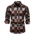 Men's Plaid Long Sleeve Shirt Top - Minihomy