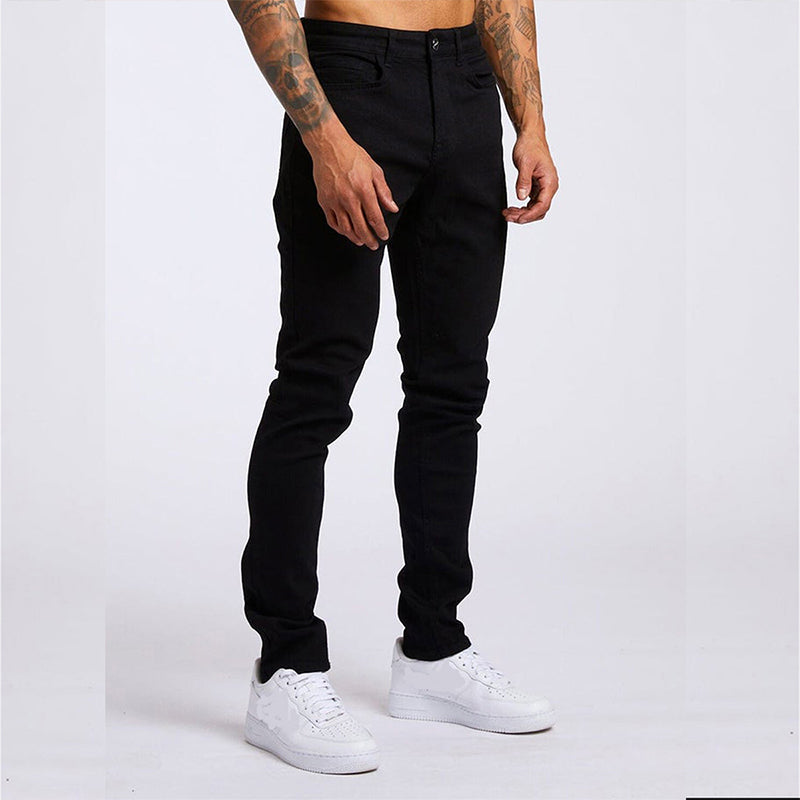 Men's Casual Slim Fit High Waist Jeans - Minihomy