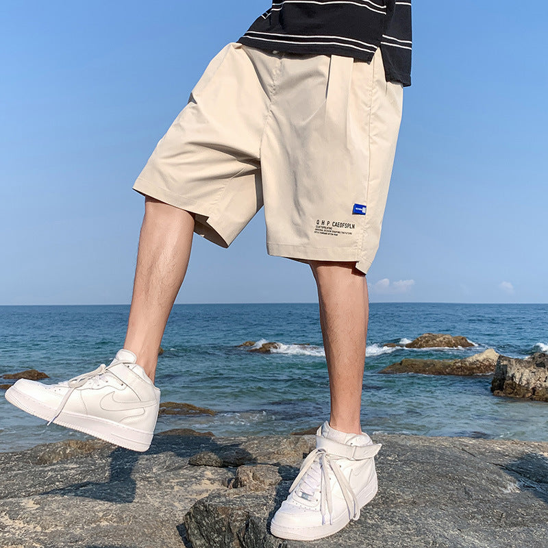 Ice Silk Shorts Summer Thin Quick-drying Casual Pants Men's Beach Basketball Sports Pants - Minihomy