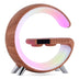 Intelligent G Shaped LED Lamp Bluetooth Speaker Wireless Charger Atmosphere Lamp App Control - Minihomy