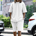 Men's Summer Sports Suit - 2 Piece Short Sleeve T-Shirt & Shorts Set with Pockets - Minihomy