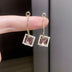 New Fashion Square Earrings Special-interest Design Inlaid Zircon Women: Elevate Your Style - Minihomy