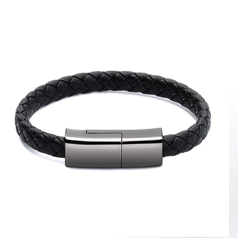 Bracelet Charger USB Charging Cable - Wearable Data Cable for iPhone 14, 13 Max, and Android Devices - Minihomy