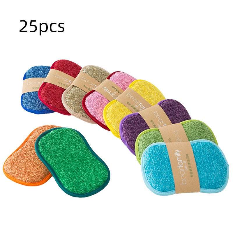 Magic Microfiber Dual Action Scrubbing Cleaning Sponge - Minihomy