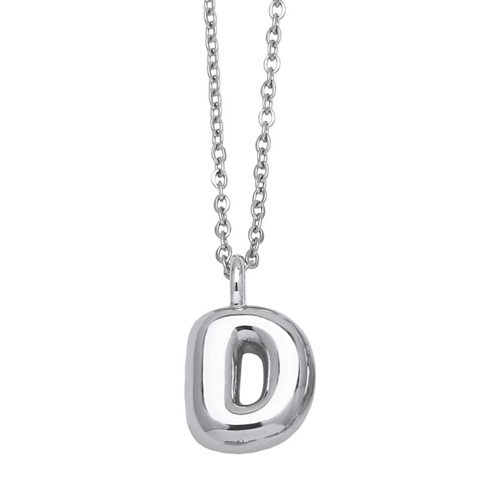 Copper Plated Gold 26 English Letters Pendant Necklace Niche Personality Clavicle Chain - Minihomy